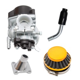 2 Stroke Carburetor Air Filter Intake Gasket Kit Carb Replacement For 47cc 49cc Pocket Bike ATV (Yellow-47cc 49cc)