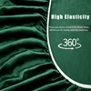 VACVELT 4pcs Emerald Green Satin Sheets Full Size Bed Set,