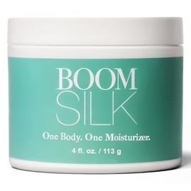 BOOM! by Cindy Joseph Boomsilk - Hidratante rejuvenecedor para rostro y cuerpo para pieles envejecidas - Loción corporal orgánica para mujeres que suaviza y protege la piel - 4 oz