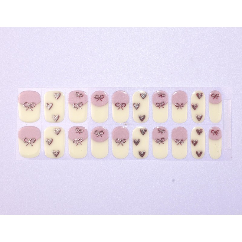 LIFOOST Semi Cured Gel Nail Strips Works with Any Nail