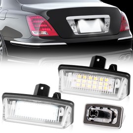 POPMOTORZ LED License Plate Light, Noah Voxy, 60 Series 70 Series, License Lamp, Alphard 10 Series, Wish 10 Series, Crown Majesta, 200 Series, 180 Series, Estima 30 Series, 50 Series License Plate