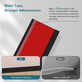 Flexible Baseboard Molding Trim, 4 Inch x 40 Feet Vinyl Wall Base with Wider Self-Adhesive Peel and Stick Cove Base, Rubber Wall Base Moulding Trim, Black