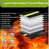 6500°F Fireproof Document Bag with Lock,2025 Upgraded Fireproof/Waterproof Money Bag