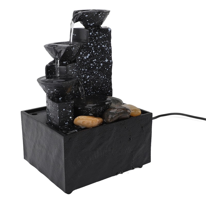 Tabletop Fountain Circulating Water Decorative USB Desk Waterfall Fountain with