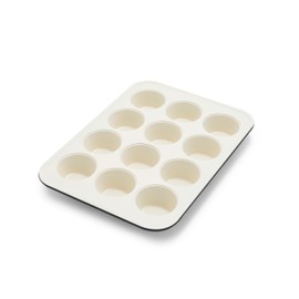 GreenPan Bakewell 12-Cup Muffin Pan, Healthy Ceramic Nonstick Bakeware, PFAS-Free Cupcake Mold, Durable Baking Tray, Versatile Kitchen Essentials, Easy Clean Ovenware, Black