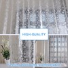 zokyer Clawfoot Tub Shower Curtain Wrap Around Round 180x70 Inch