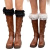 BLULILY 1 Pair Stretch Lace Boot Cuffs Leg Warmers Socks
