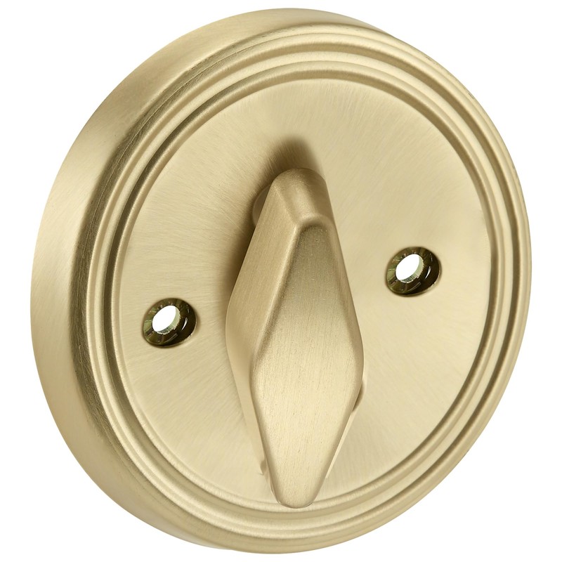 Design House Single Cylinder 2-Way Round Corner Deadbolt with Latch