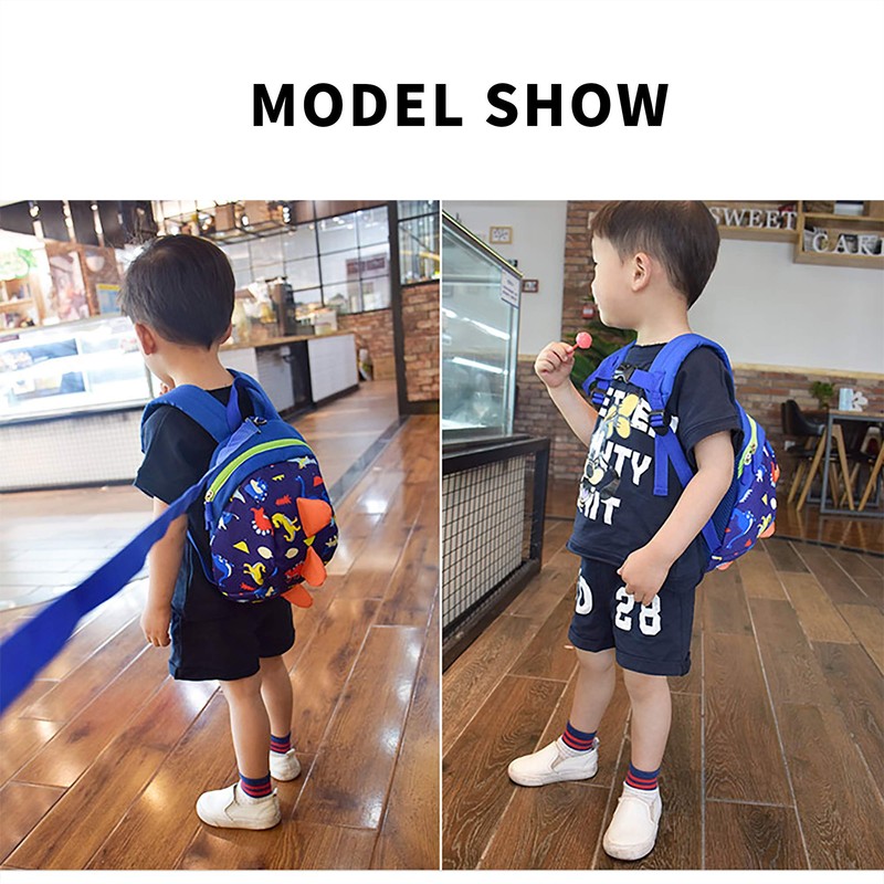 Dinosaur Safety Kids Leash Backpack with Harness Leash for Toddlers