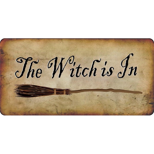 The Witch is in Photo License Plate