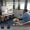 100SEASHELL Long Cord Tv Headphones for Seniors with Volume Control