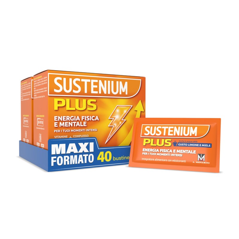 Sustenium Plus Gusto Limone e Miele - lntegratore energizzante a