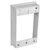 Sealproof Metallic 1-Gang Weatherproof Extension Ring, No Holes, Gray Electrical Box Extender
