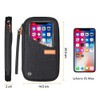 DEFWAY Family Passport Holder Waterproof RFID Blocking Credit Card Organizer