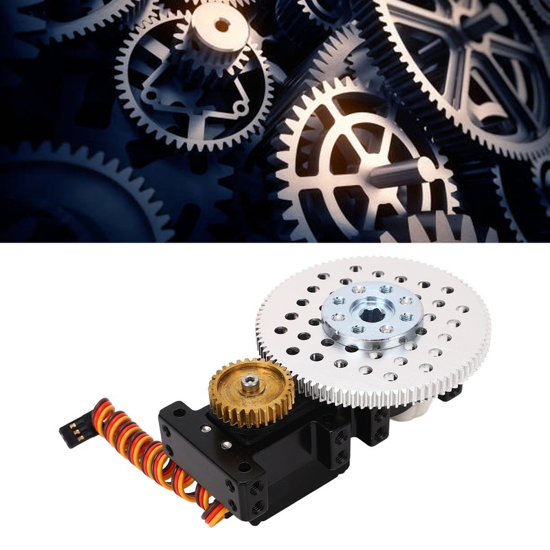 Servo Steering Gear Box 3:1 Ratio Feedback Continuous Mode Servo