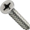 #2 x 3/8" Flat Head Sheet Metal Screws, Phillips Drive,