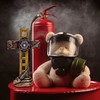 Marco Int'l US Fire Fighter Fireman Standing Cross Statue Memorial
