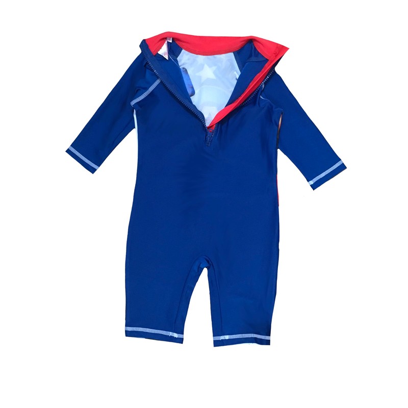 CAPTAIN AMERICA Boys Swim Suit (Blue, 2-3 Years)