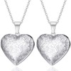 Kawailay 2 Pieces Open Locket Necklace Pictures Photo Pendant Chain