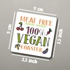 Dorothy Spring Funny 100% Vegan Meet Free Wooden Gift Coaster