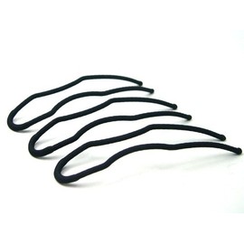 set322mbk Hair Accessories, Hair Ornament, Set322 (Little Moon), Matte Black, Hair Accessories, U-Stick -Pro- Set of 3 [Jewelry]