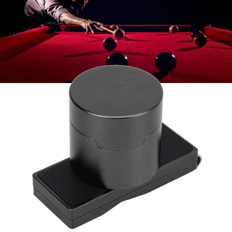 Magnetic Billiard Chalk Holder Aluminium Alloy Round Snooker Cue Chalk