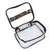 3pcs Makeup Bag Set Leopard Print Large Capacity Portable Waterproof