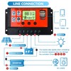 INGQI 100A MPPT Solar Charge Controller 12V 24V Orange LCD