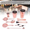 Lybunair 11 PCS Spotless Steel Cocktail Making Set, Complete Mixing