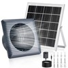 Prozilon Solar Exhaust Fan with 25W Solar Panel, 6" Solar