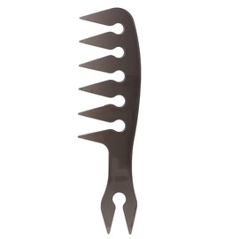 Peine para el Cabello con Aceite, ANGGREK Portátil para Hombres Grande Ancho Aceite Cabello Peine de Peluquería Mango Largo Peinado Textura Peine Retro Aceite Cabeza Cepillos para el Ca(negro)