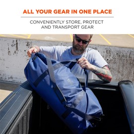 Ergodyne Gear Duffel Bag-Polyester, Blue, S
