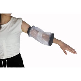 Adult PICC Line Covers for Shower,Waterproof Cast Cover Arm & Elbow,Stretchy Neoprene Seal & Reusable PVC Cast Bags,30cmx22cm