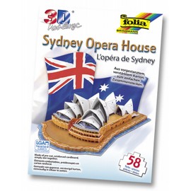 Folia 34005 - 3D Modellogic, 58 Pcs, Opera House - Sydney