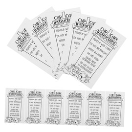 COLLBATH Insulated Tumbler Care Instructions Pcs Card Kit Glassware Tumbler Handle Care Cups Spill Instructions