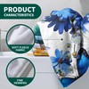 GAIIIIYOU Blue Wildflowers Butterfly Bath Towel - Daisy Floral Beach