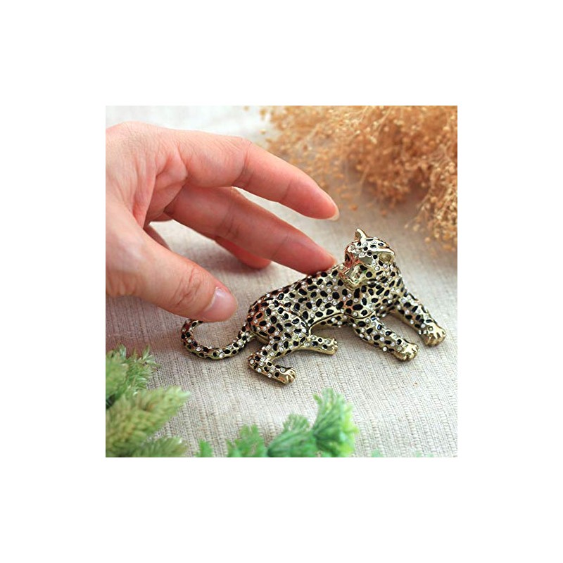 <Leopard (each color)> Pierce Jewelry Box (Black)