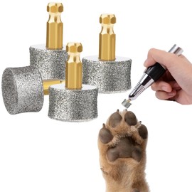 ieron 4 Stück Ersatzköpfe für Krallenschleifer, professionelle Krallenschleifscheibe für Hunde, Krallenschleifer für große, mittelgroße und kleine Hunde