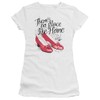 Juniors The Wizard of Oz Red Ruby Slippers Shirt, White,