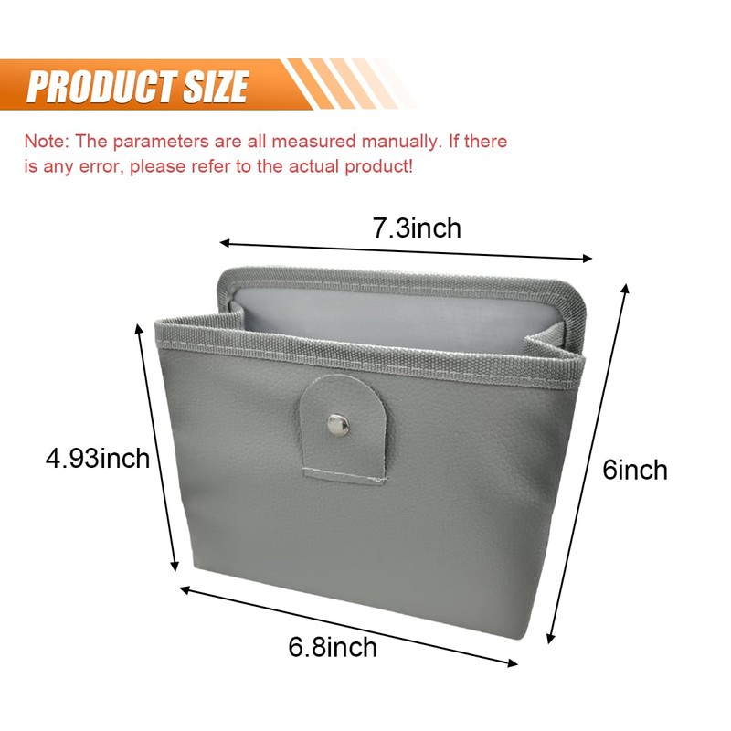 BDZMC Car Trash Can, Hanging Storage Container Dustbin, Foldable Garbage