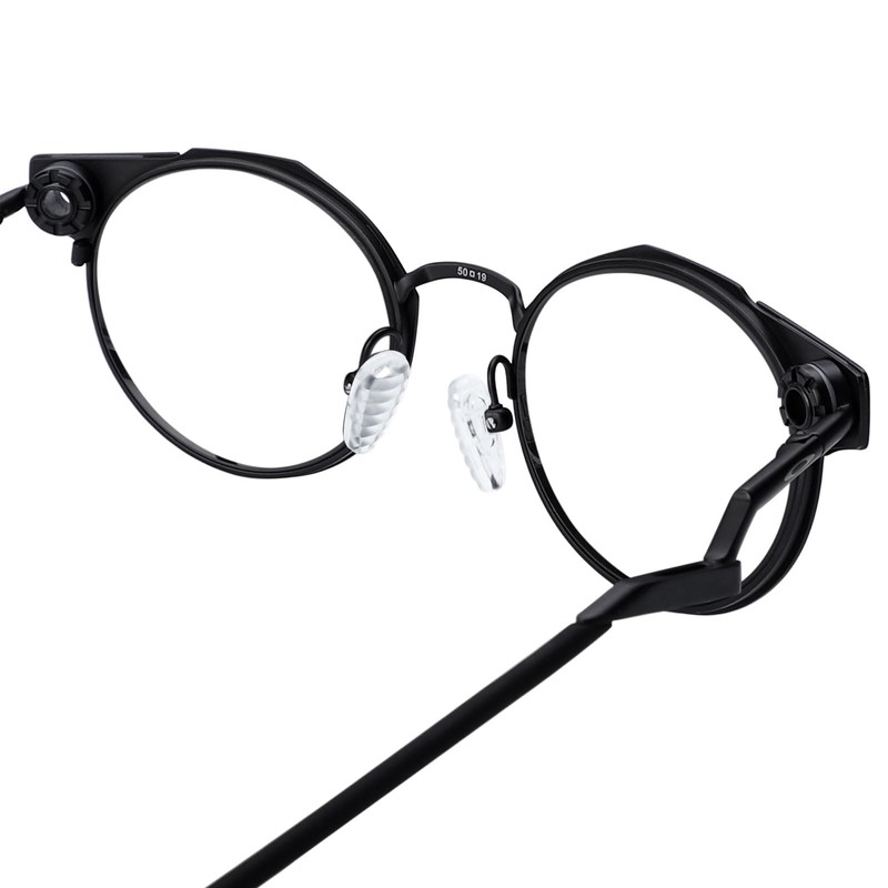 Firtox 4 Pairs Eyeglasses Nose Pads, Screw-in Soft Silicone Eyeglass