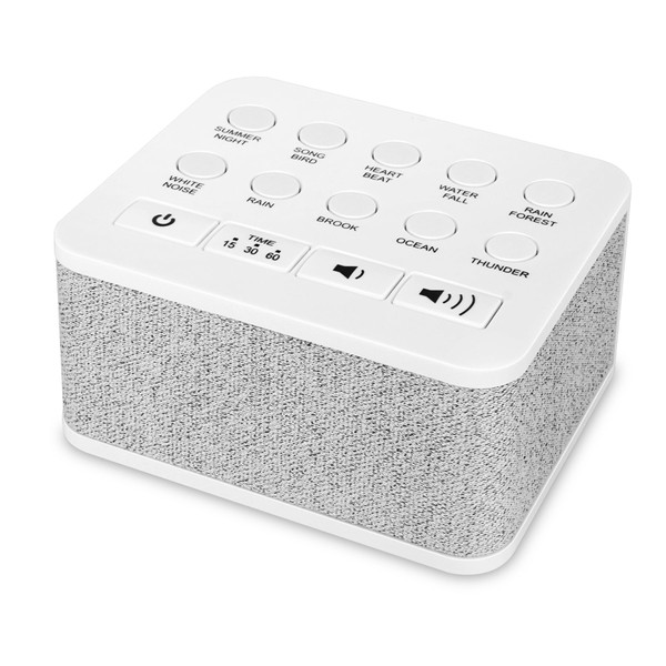 BIGMONAT Portable White Noise Machine, with 10 High-Quality Natural Soothing