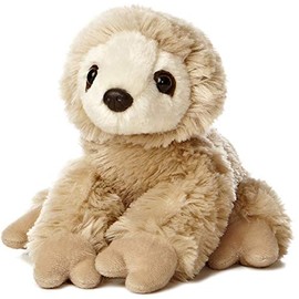 Aurora® Adorable Mini Flopsie™ Sloth Stuffed Animal - Playful Ease - Timeless Companions - Brown 8 Inches