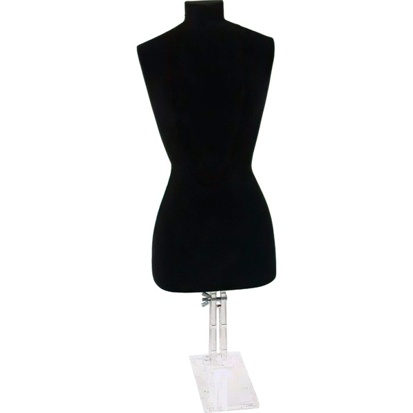 Black Necklace Bust Jewelry Body Window Case Displays 16" Tall, that is 1 FOOT 4 INCHES TALL
