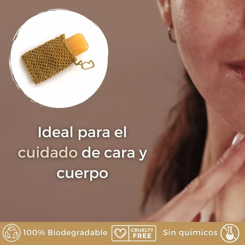 Corazón Verde 3 Estropajos Naturales Fibra (ixtle) Maguey