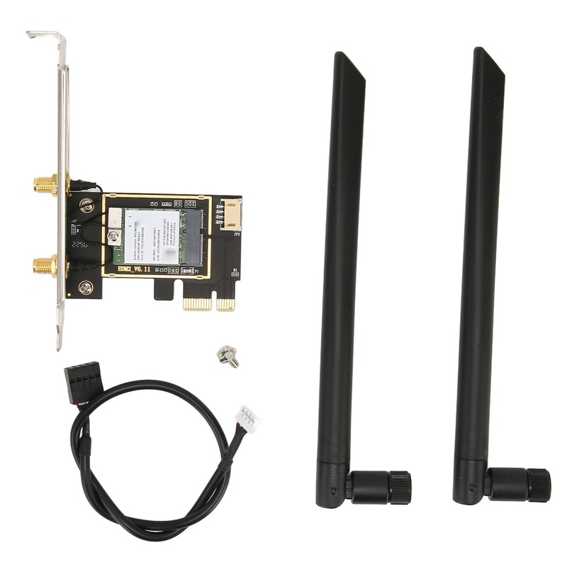 PCIe Network Card 1800Mbps BT5.2 2.4G/5Ghz Dual Antenna MU MIMO