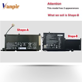 VANPIR PG03XL 831758-005 831532-422 Battery for HP Spectre X360 15-AP011DX 15-AP000NA 15-AP000NF 15-AP000NX 15-AP001NF 15-AP002NG Notebook PGO3XL 831532-421 HSTNN-LB7C 11.55V 65Wh 5680mAh Shape-B