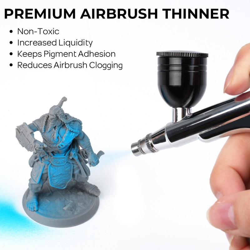 Nicpro Professional Airbrush Thinner, 16.9 oz Bottle Airbrush Paint Thinner