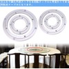 TOPINCN Swivel Plate Aluminum Alloy Swivel Table Bearing Turntable Round