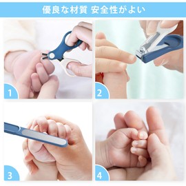 4-in-1 baby nail clippers for baby kids nail clippers baby nail clippers cute protective case baby nail clippers scissors nail file and tweezers included Designed and tested in USA B